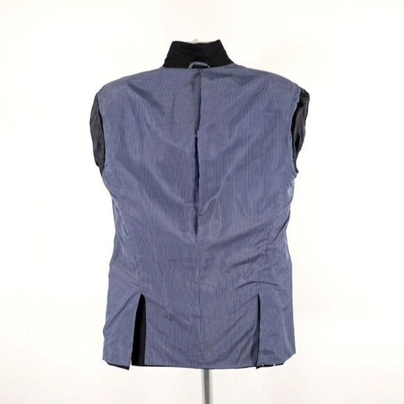 Calvin Klein Wool Navy Blue 38L 2 Silver Button Blazer Or‎ Slim Fit 40L - Picture 10 of 10